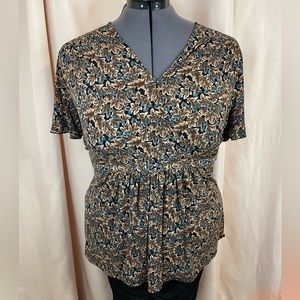 Nine West peplum blouse